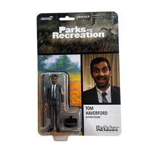 Tom Haverford with Roomba Speaker Parks & Recreation Super7 Action Figure